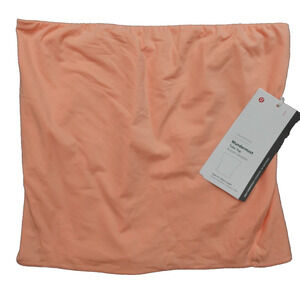 New Lululemon Womens Large L Wundermost Nulu Tube Top Peach Bellini PCHB